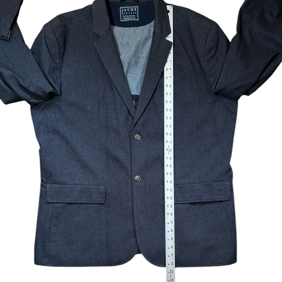 JACHS NY Navy Blazer Sports Coat Suit Jacket Cotton Blend Pockets Dbl Vent XXL - Picture 3 of 12